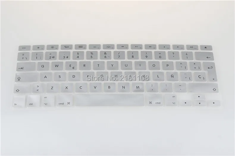 Чехол для клавиатуры с испанской раскладкой SP 2 шт./лот кожаная пленка MACBOOK PRO AIR