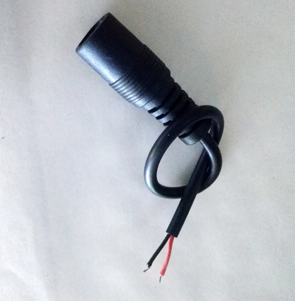 

100 шт. 5,5 мм x 2,1 мм Женский DC разъем питания кабель для камеры DC камера видеонаблюдения мощность 15 см