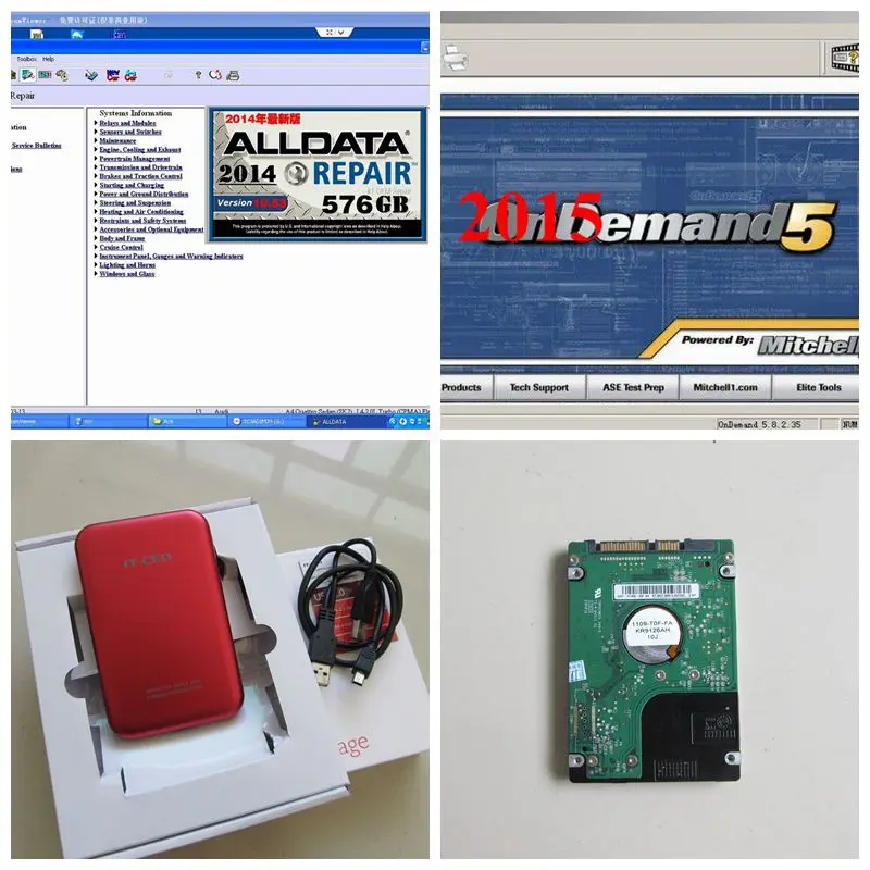 Новое программное обеспечение Alldata 10 53 и mit * chell на de mand 2015 + 3 38 данных Vivid workshop data