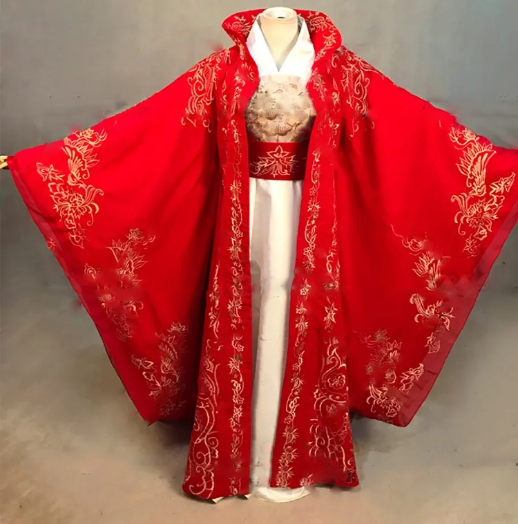 Новейшая телевизионная игра Hanfu красная Свадебная нить традиционный китайский