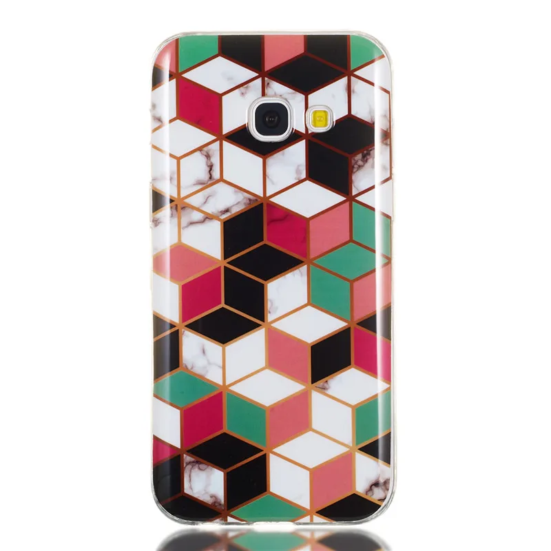 For Samsung Galaxy A3 2017 A320 Case Soft TPU Coloured Marble Pattern Mobile Phone Cases Cover A5 A520 | Мобильные телефоны и