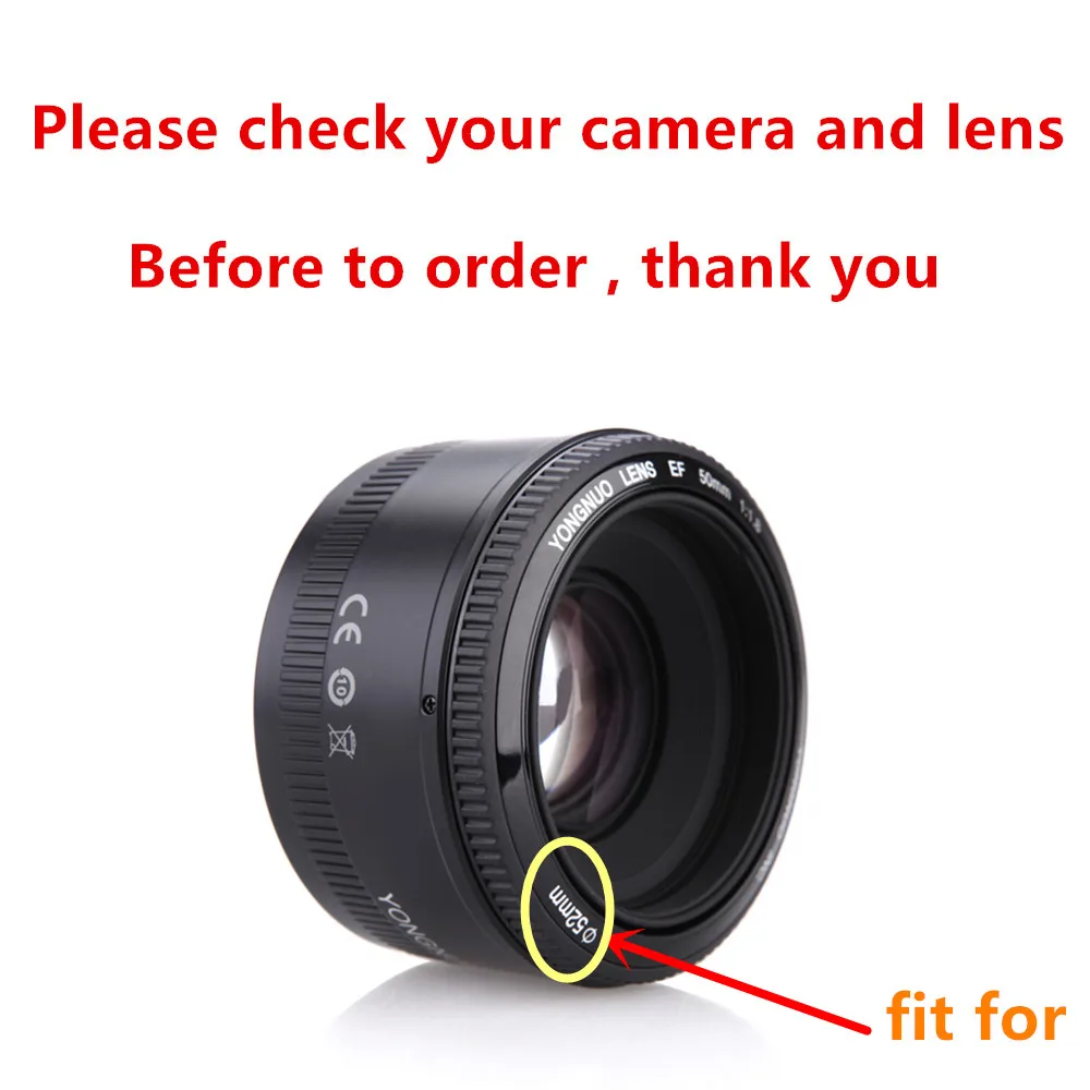 УФ CPL FLD Star ND2 ND4 ND8 градиентный цветной фильтр бленда для объектива Canon EF 50 мм f/1 8