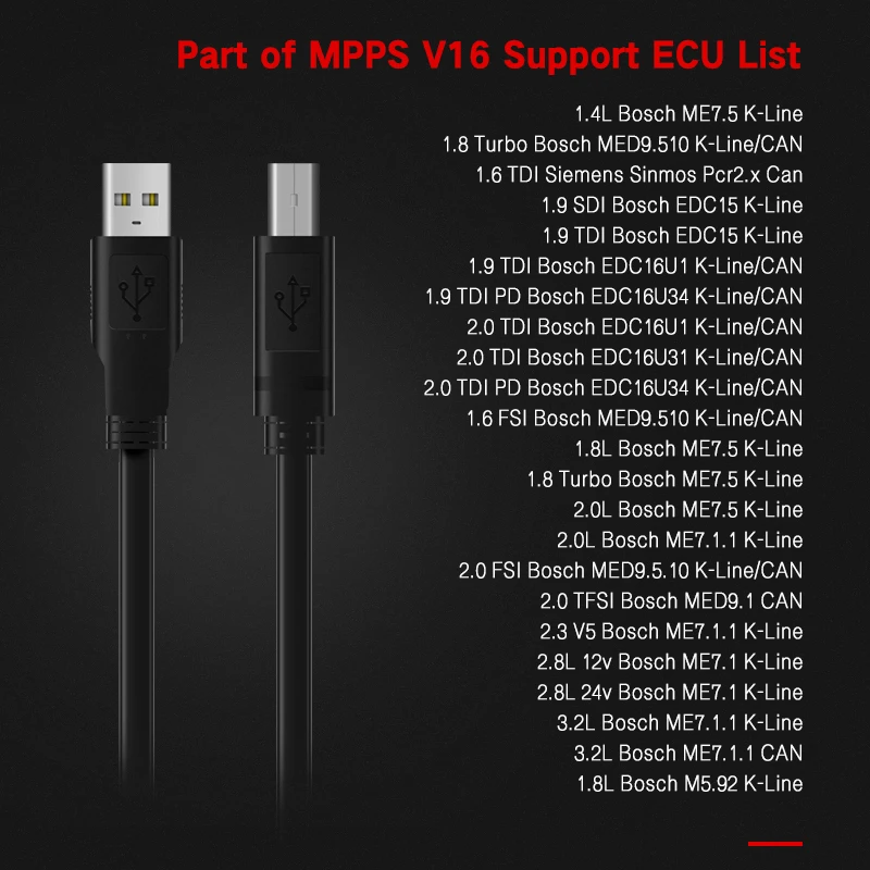 MPPS V16 V18 V21 диагностические инструменты для чтения и записи EDC15/EDC16/EDC17 V16.1.02 ECU чип
