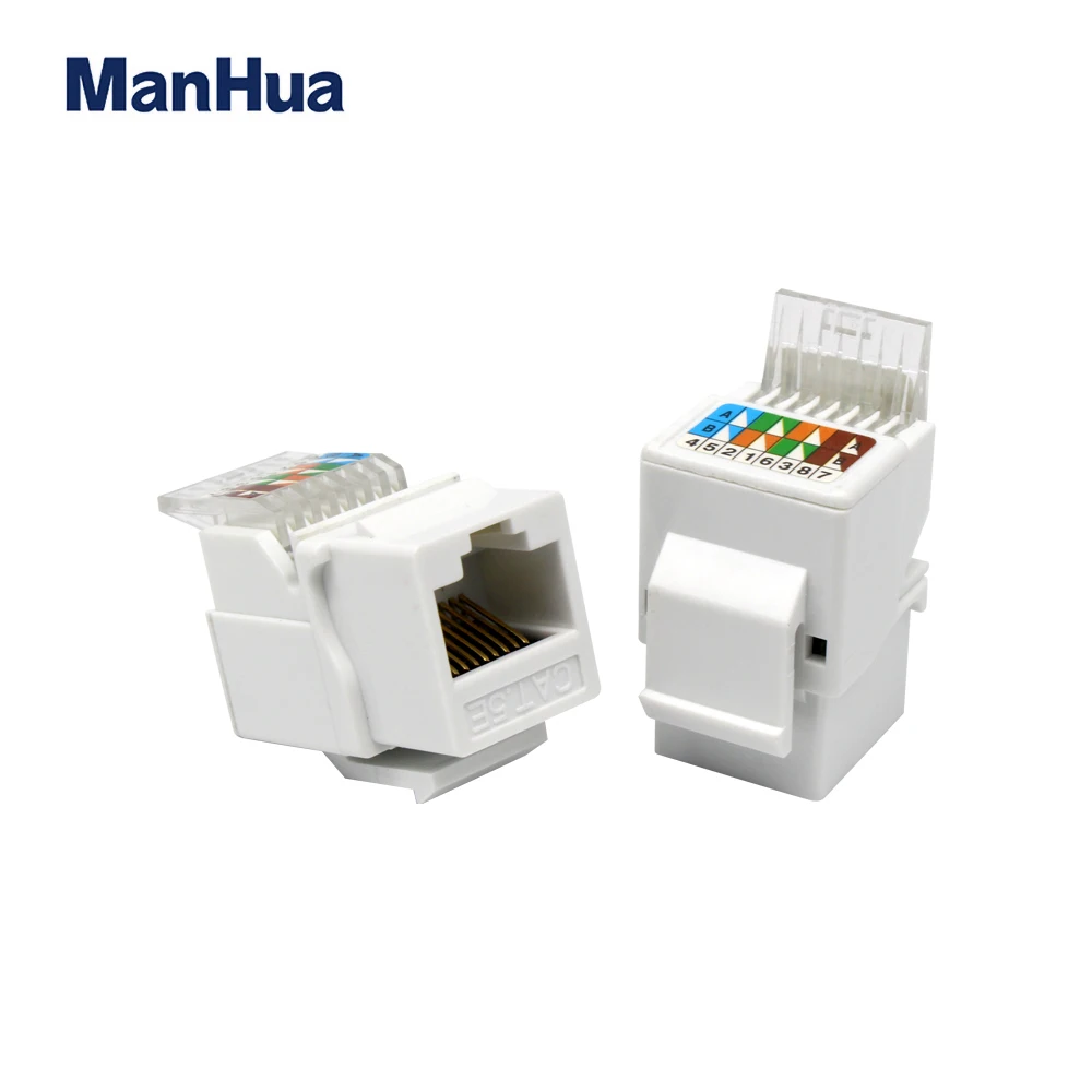Сетевой модуль ManHua CAT5E сетевой RJ45 разъем Ethernet Keystone Jack компьютерная розетка для