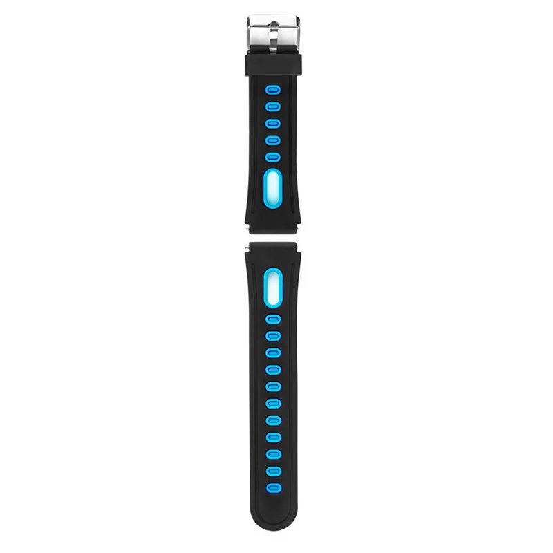 black and blue Ремешки для смарт-часов P68 P70 - Цвет: black and blue