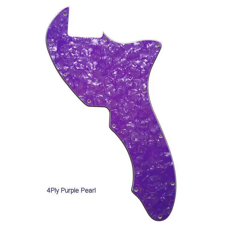 Purple Pearl Pleroo пользовательские гитарные части-для США Tele 69 Thinline гитары накладки пустой с 12 винтовыми отверстиями царапины пластины, Многоцветный выбор - Цвет: Purple Pearl