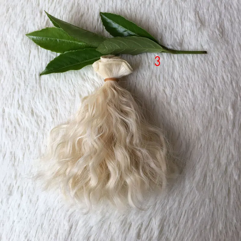 Новая мода 15 см и 25*100 DIY мини парик для куклы высокотемпературный материал