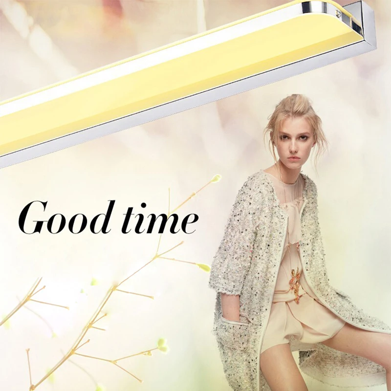 Светодиодные светильники над зеркалом для ванной комнаты современные настенные