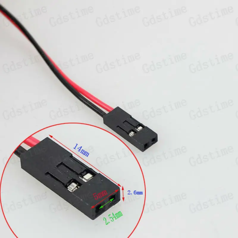 10 шт. Gdstime 40x40x10 мм 4 см 40 5 в Dupont 2Pin мини маленький DC бесщеточный вентилятор