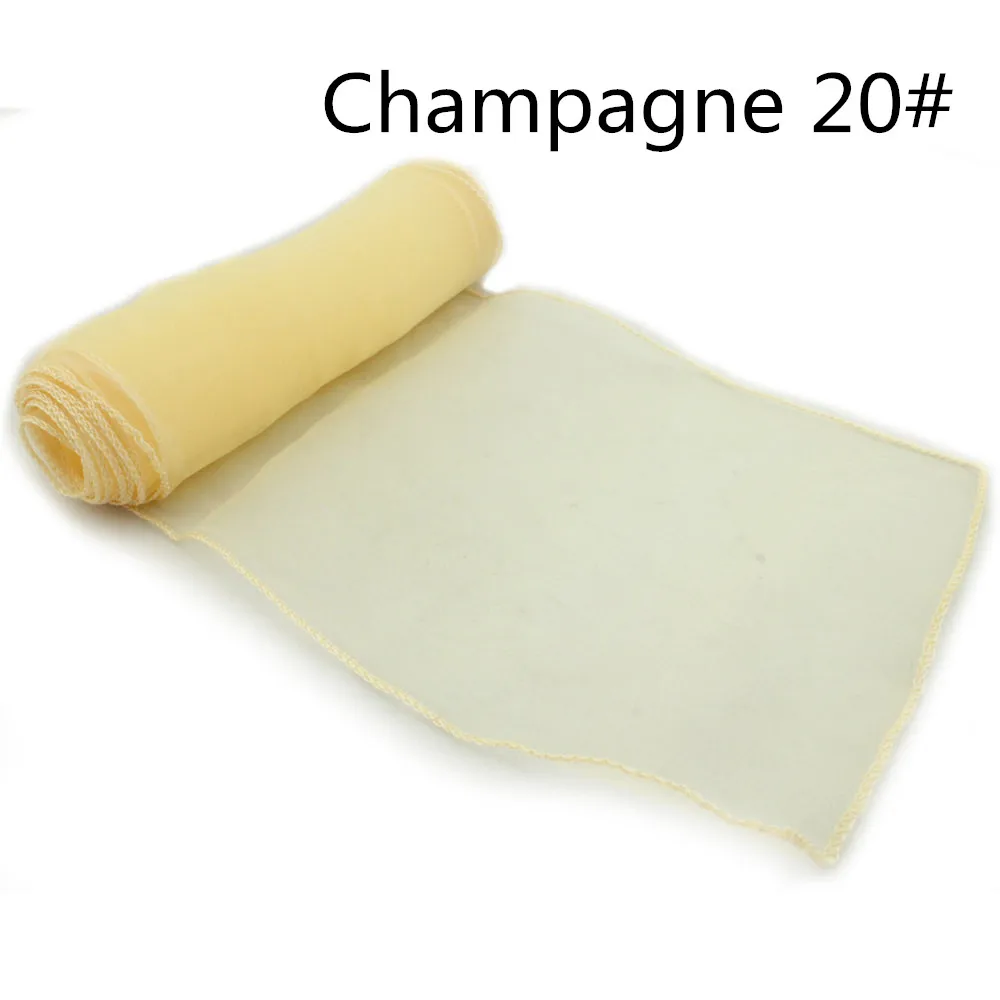 Champagne Лучшая, 50 шт. фиолетовые ленты для стульев из органзы, украшения для свадебной вечеринки, Акционная цена, лучшее качество, на заказ, галстук для стула с узлом - Цвет: Champagne