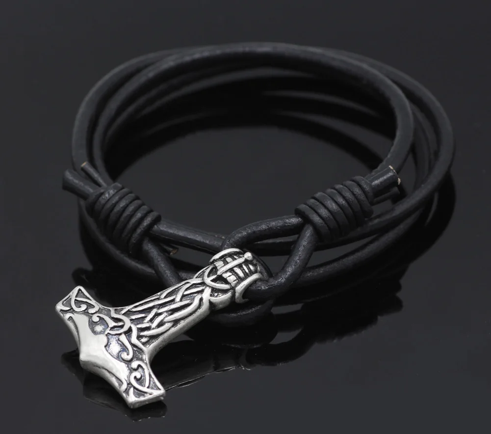 Мужской элегантный браслет Thor Celtic Irish Knot Hammer|hammer bracelet|bracelet braceletelegant bracelet |