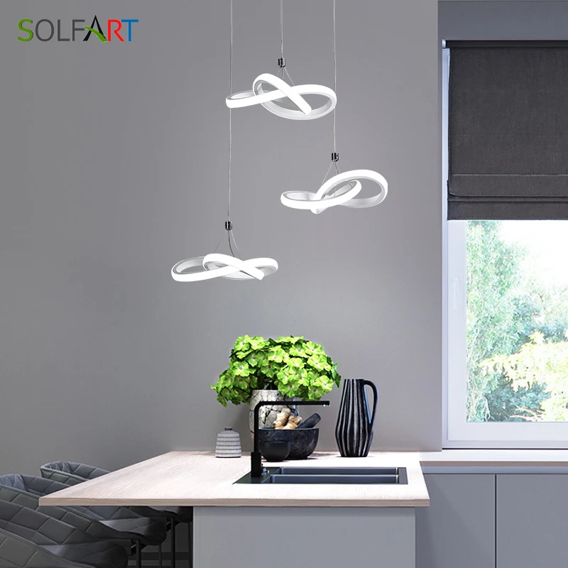 SOLFART LED Шнур подвесные светильники белые современные затемняющие Потолочные