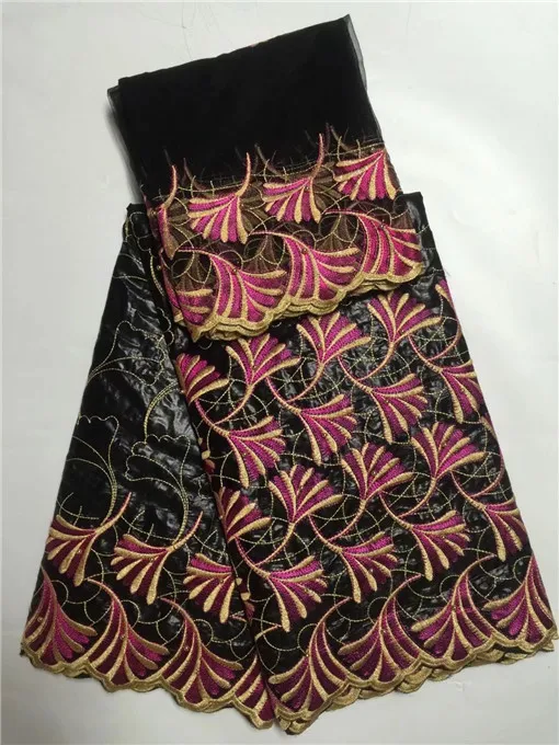 African Bazin Riche Lace Fabric With beads For Sewing Embroidered 5yards+2yards(LJ-12-17 |