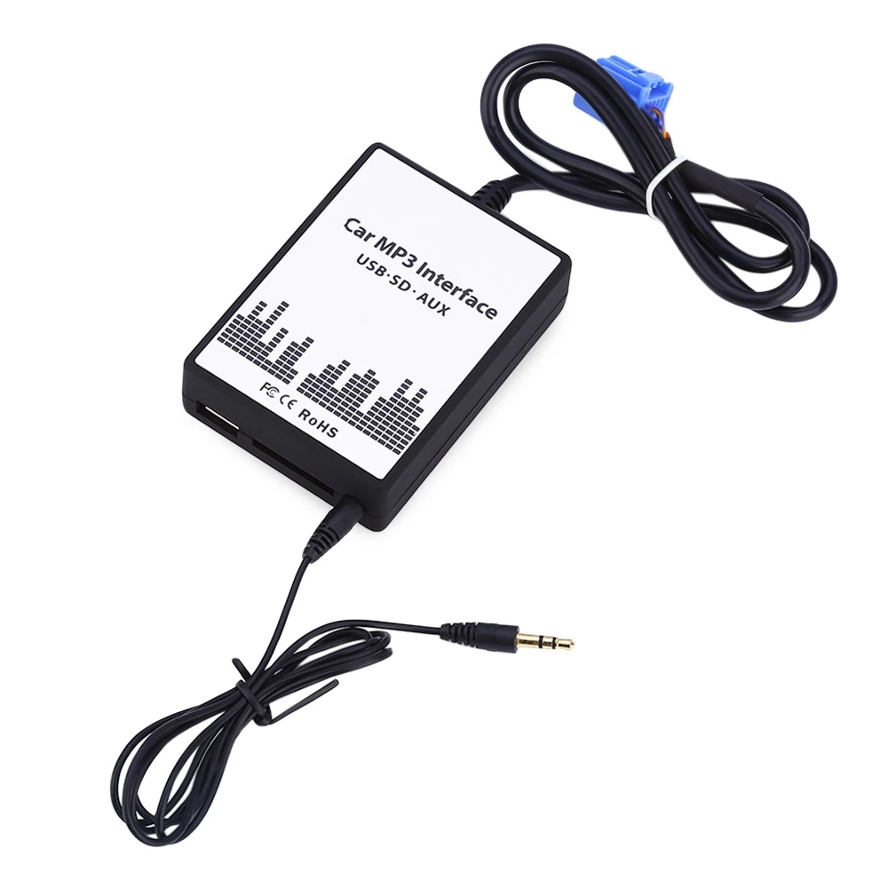 Новый автомобиль MP3 Интерфейс USB/SD Дата кабель аудио цифровой CD переключатель
