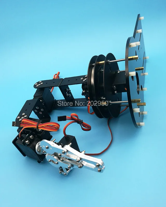 Металлический сплав 6 DOF Robot Arm зажим коготь и Вертлюг набор с шт. MG996R Servo Для Arduino