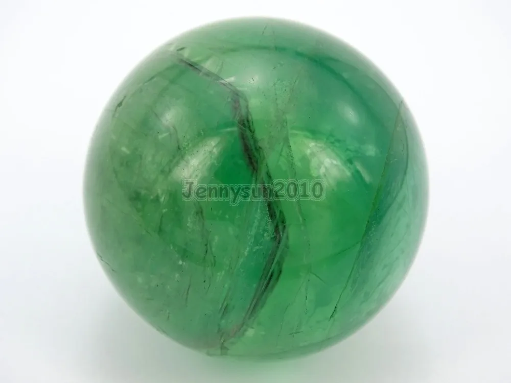 Натуральный коллекционный зеленый флюорит камень круглый шар украшение статуя