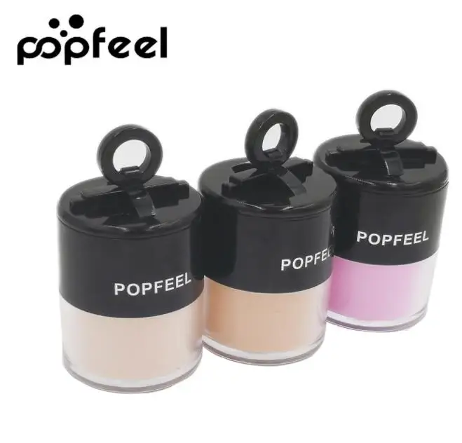 Popfeel рассыпчатая пудра для гладкой кожи контроль масла лица макияж консилер