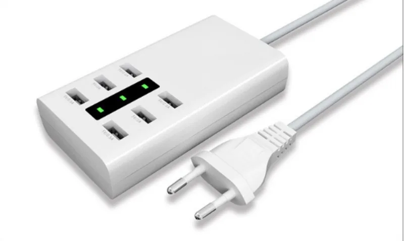 Многопортовое Зарядное устройство USB Tinhofire 6-портовое зарядное для путешествий