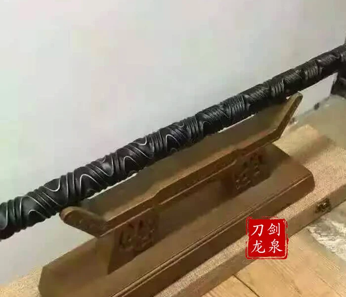Топ Высокоуглеродистая сталь Золотой cudgel стержень торсионный ушу стержень Тяжелая железная палочка холодное оружие не точить ручная работа сделано в Longquan
