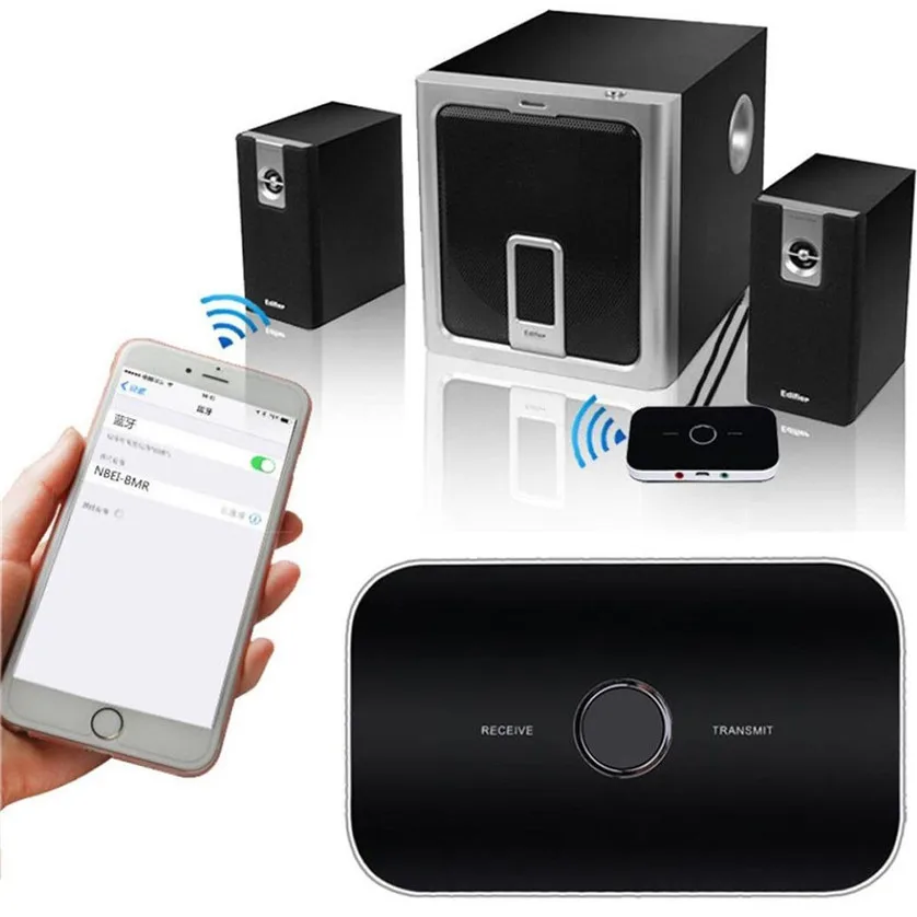2 в 1 Bluetooth передатчик приемник беспроводной портативный аудио плеер Aux 3,5 мм A2DP для ТВ ПК стерео аудио адаптер