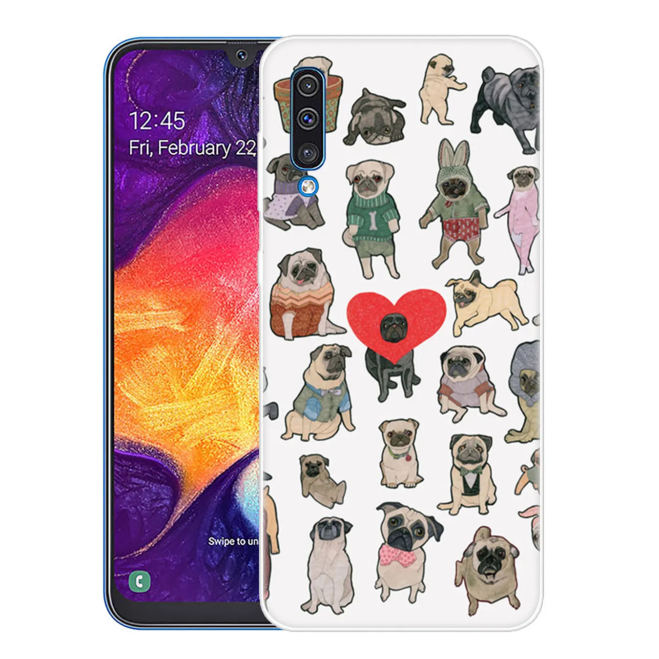 1 Lavaza Мопс видел вещи собака ездить Бабочка Арт Жесткий Чехол для samsung Galaxy A70 A60 A50 A40 A30 A20 A10 M10 M20 M30 M40 A20e - Цвет: 1