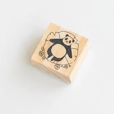 B 4x4cm 1 шт. мультяшная Милая Толстая панда Деревянный штамп DIY Ремесло Деревянные и резиновые штампы для скрапбукинга канцелярские товары Скрапбукинг Стандартный штамп - Цвет: B 4x4cm