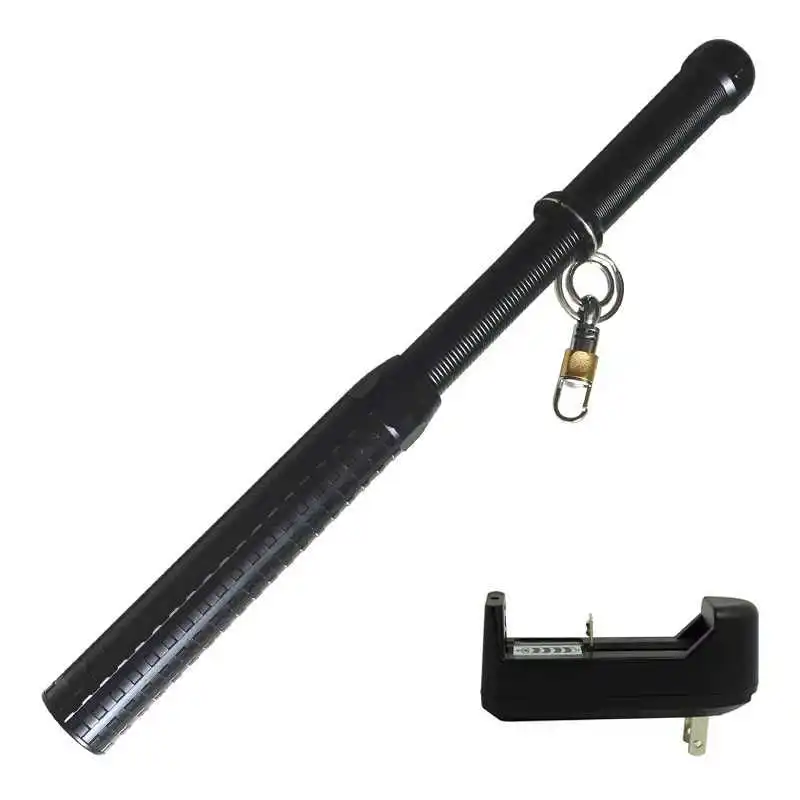 

High Power Self Defense Led Keychain Flashlight 3 Modes Telescopic Baton Torch Q5 Zoomable Tactical Lanterna By 18650/AAA