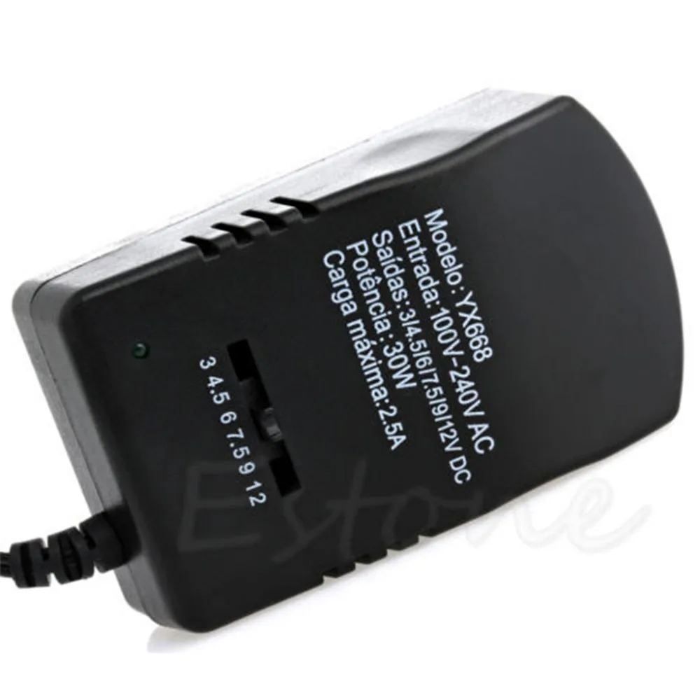 AC DC Универсальный адаптер конвертер 3 4 5 6 7 9 12V US зарядное устройство 3A 30W|charger 2.5a|us