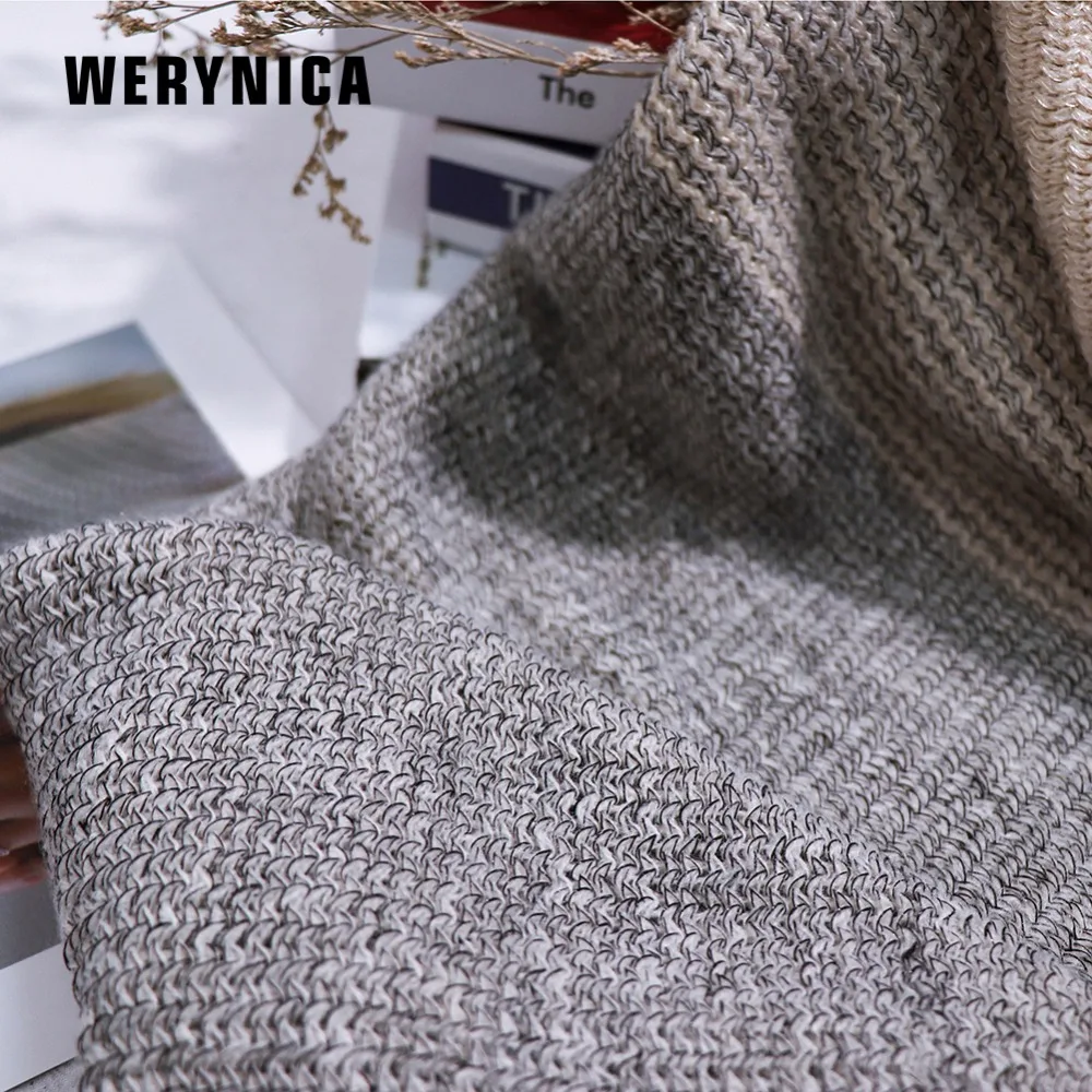 Werynica2018 autumn new women's fashion gradient stripes loose tassel shawl sweater ladies coat gold silk bat sleeve |
