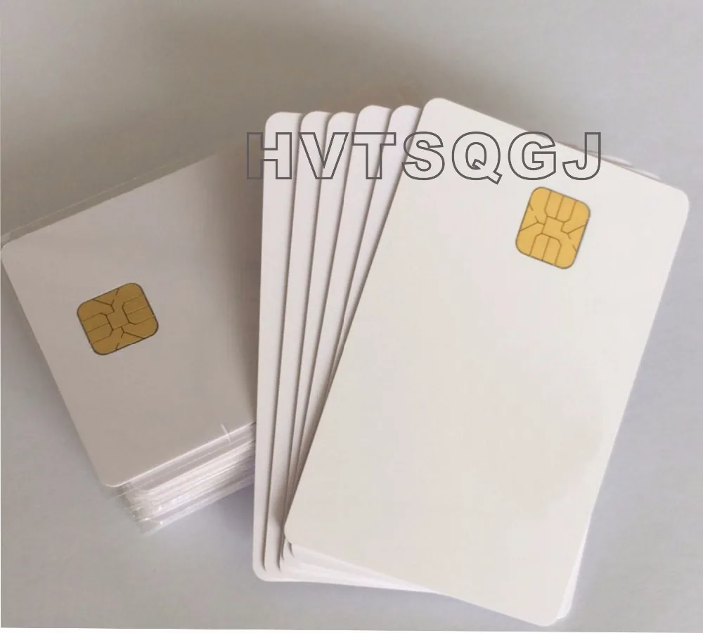 

100pcs Hot sale Plastic pvc contact IC Sle4428 Chip Card Free shipping