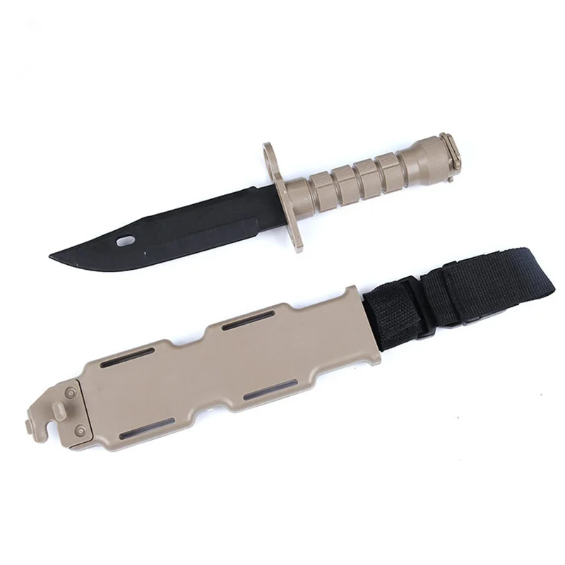 CS GO counter strike survival tactical claw neck real combat fight Tactical Training M9 резиновый пластиковый мягкий нож