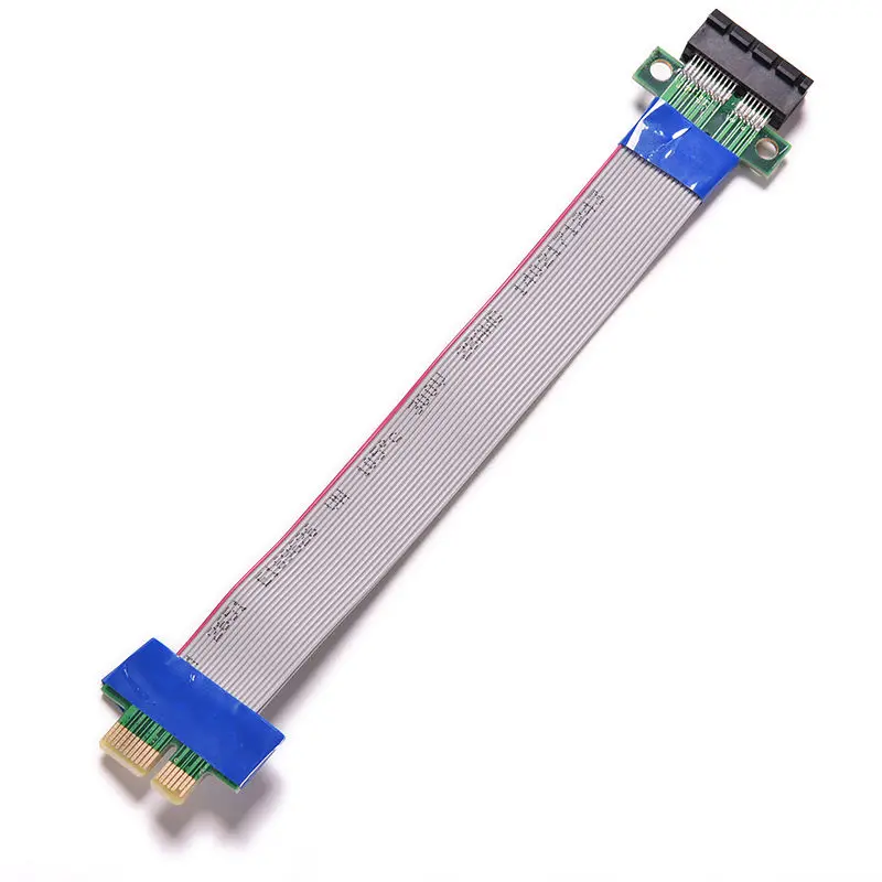 

JETTING New Arrival PCI Express Flex Relocate Cable PCI-E 1X to 1x Slot Riser Card Extender Extension Ribbon for Bitcoin Miner