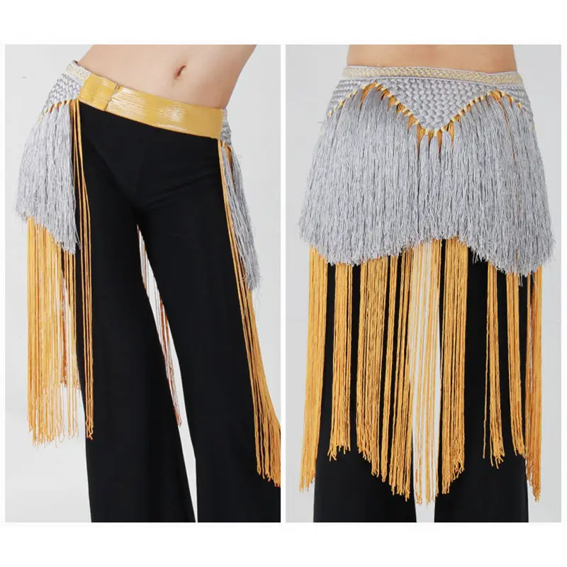 2018 Женская одежда ручной работы для танца живота с длинной кисточкой|hip scarf|belly dance