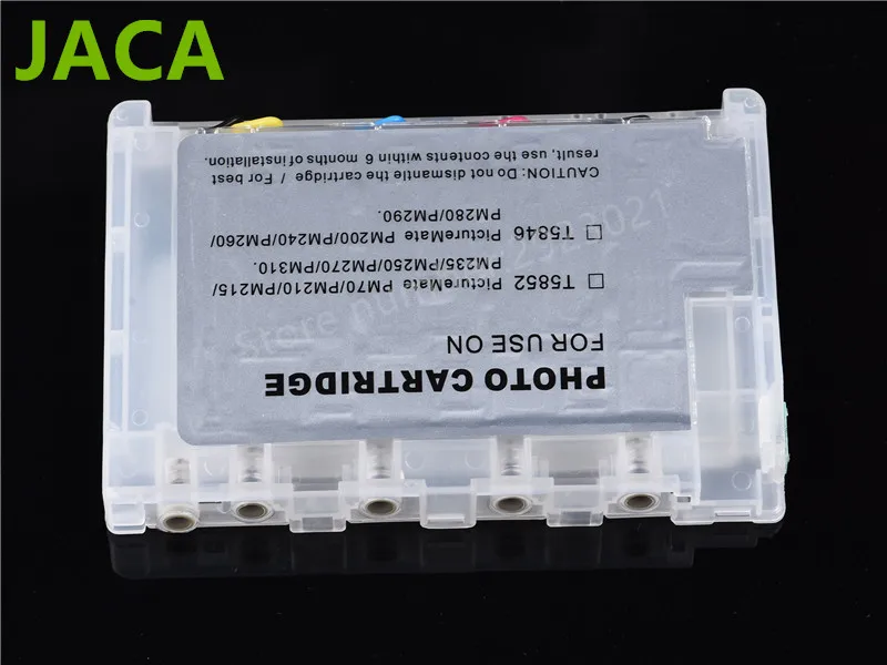 T5852 многоразовый чернильный картридж для Epson Picture Mate PM210 PM250 PM270 PM215 PM235 с