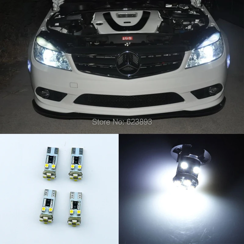 Бесплатная доставка 4x без ошибок 8 SMD светодиодный осветительный прибор для