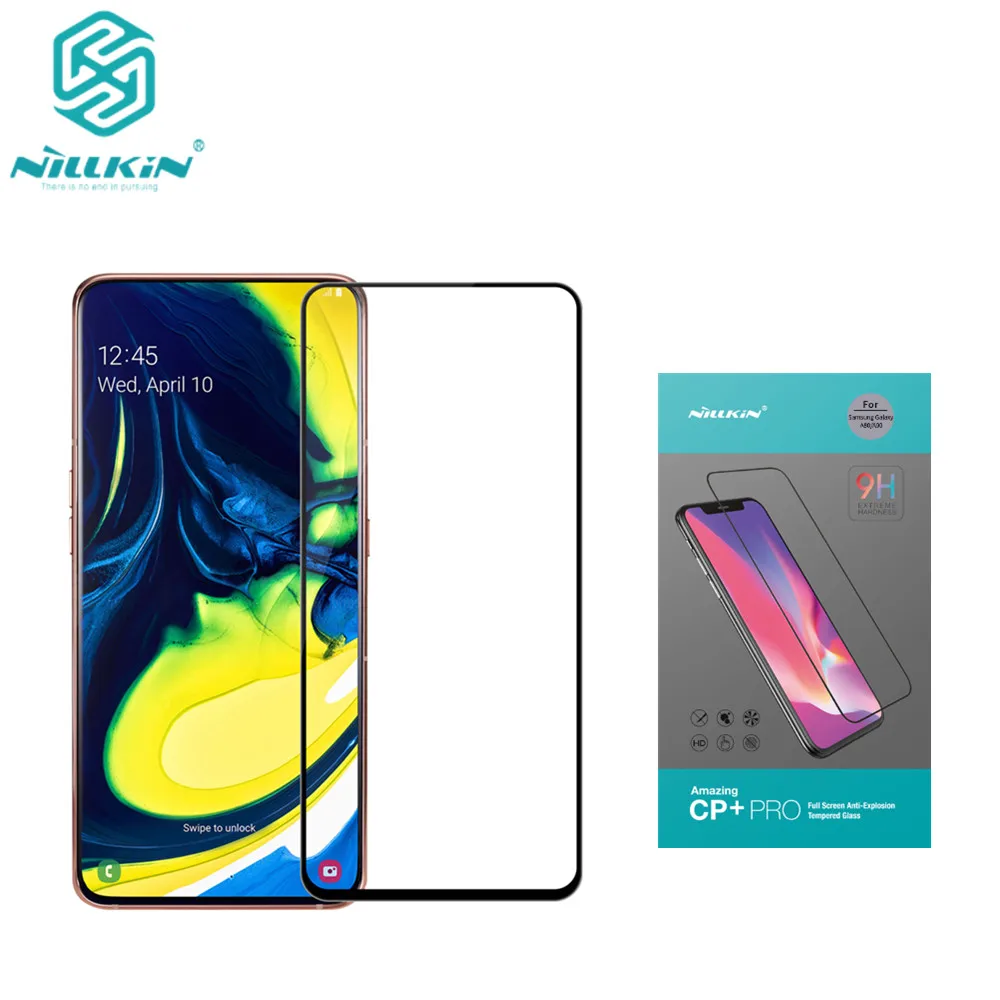 Для Samsung Galaxy A80/A90 CP + PRO Полное покрытие закаленное стекло 9H 2.5D изогнутая защита