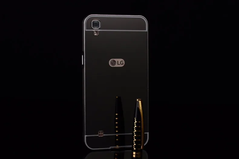 Для LG X power чехол s Чехол Алюминиевый металлический каркас акриловая задняя зеркальная крышка для LG K220ds чехол бампер X power Coque Fundas
