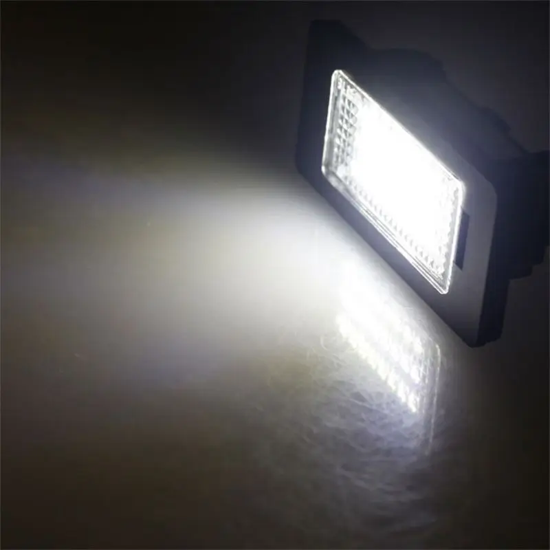 2 шт. 24 светодиодный 3528 SMD Подсветка регистрационного номера лампы 6000 К холодный