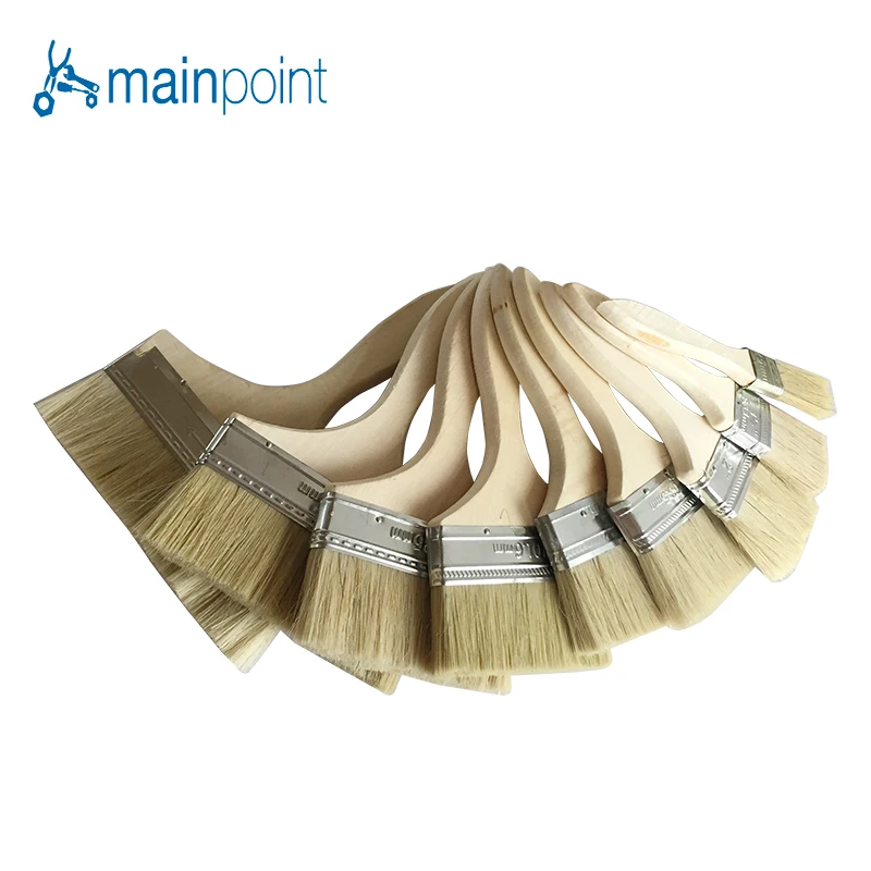 Mainpoint 9 шт. щетина волосы стены Краски кисти масло для деревянных ручек рисунок