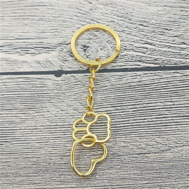 Брелок в виде лапы для домашних животных милый кулон Сердце брелок женщин и