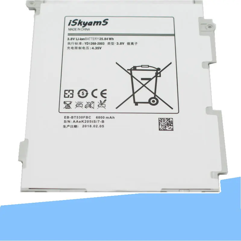 1x6800 мА/ч EB-BT530FBC /EB-BT530FBE запасная батарея для Samsung Galaxy Tab 4 10 1 &quotT530 T531 T535 P5220 SM-T530NU |