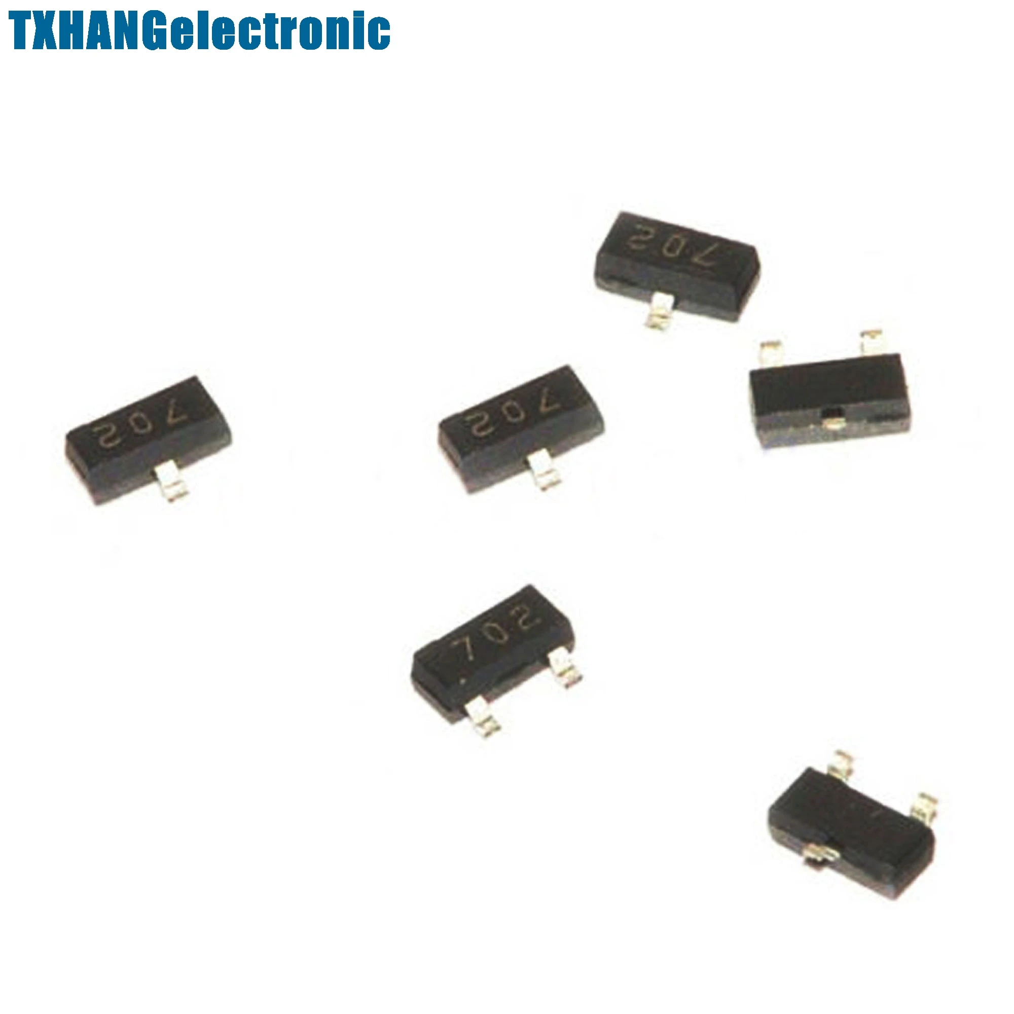 

100PCS 2N7002 702 7002 SOT-23( SMD ) N-Channel 60V 115mA MosFET TOP