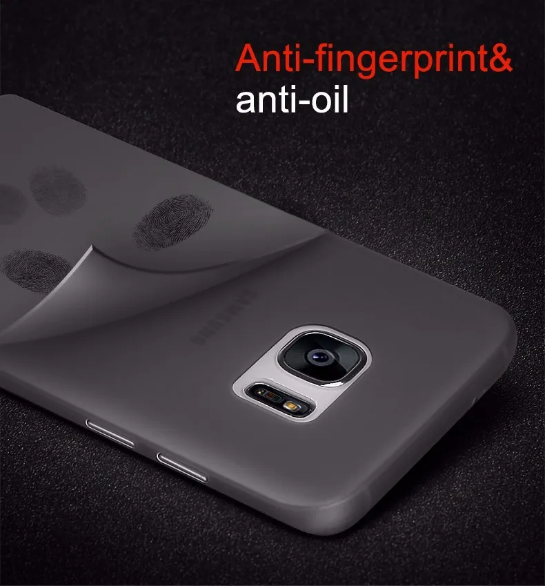 Для Samsung Galaxy S7 Case Ultra Thin Sandstone Матового Гладкого покрытие Назад Shell Матовое