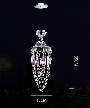 Кухонная Одиночная Подвесная лампа Хрустальная для столовой led бар подвесные