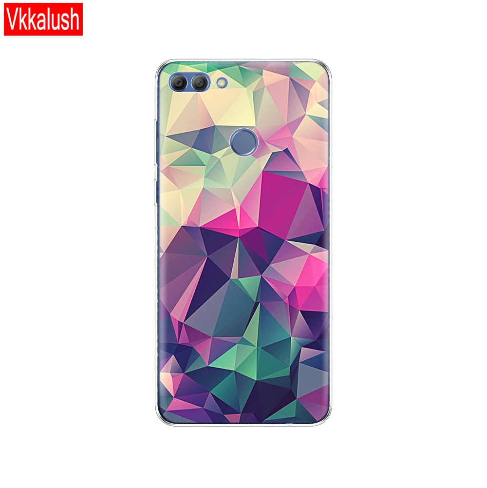 80161 Чехол для телефона huawei P smart Enjoy 7 S, мягкий силиконовый чехол из ТПУ 360, полностью защитный прозрачный чехол с принтом - Цвет: 80161