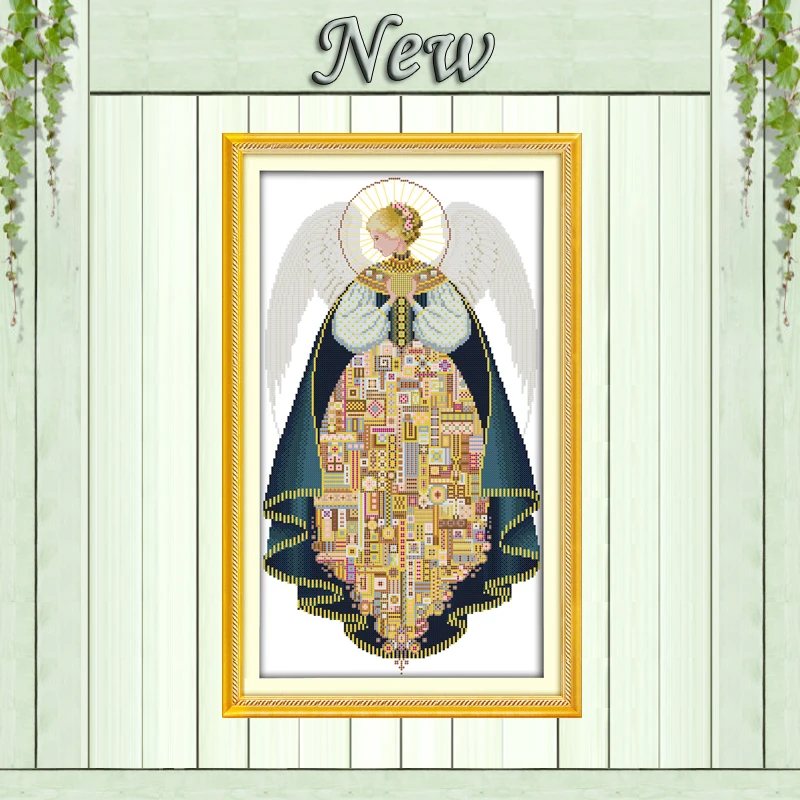 

Angel beauty girl decor painting counted printed on canvas DMC 14CT 11CT DMC chinese Cross Stitch Embroidery kits Needlework Set