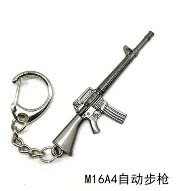M16A4 Игра PUBG Playerunknown's Battlegrounds оружие пистолет Модель брелок мини Экшн брелок с игрушкой держатель для сувенира косплей реквизит - Цвет: M16A4
