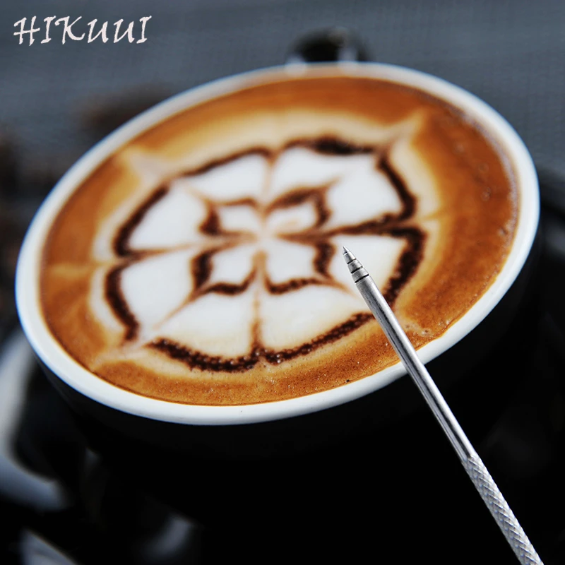 Игла для капучино HIKUUI Caffe латте Шпилька инструменты кофе гирлянда игла резная