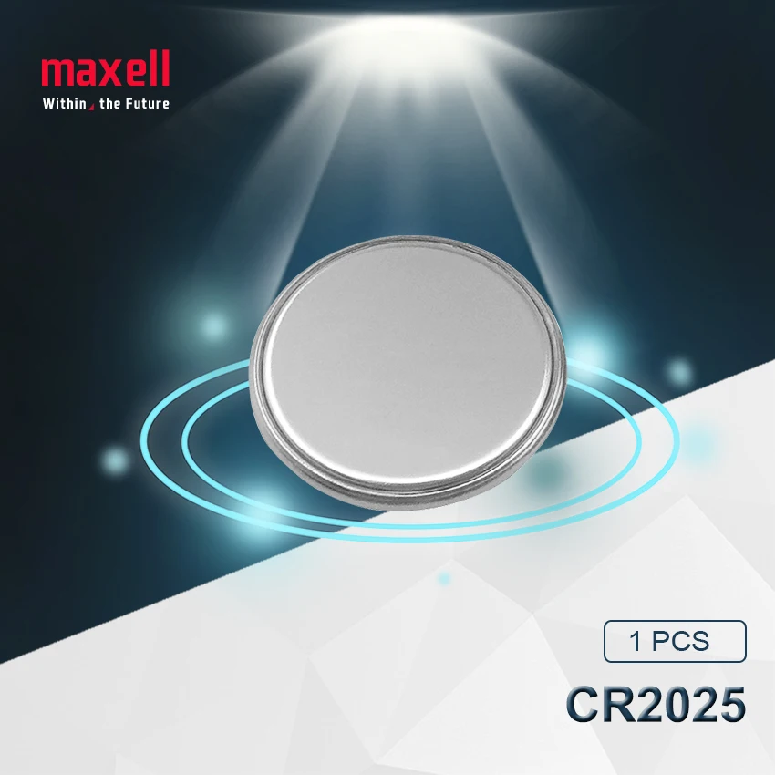 50 шт. maxell оригинальный cr2025 кнопочный элемент батареи cr 2025 3V литиевая монета