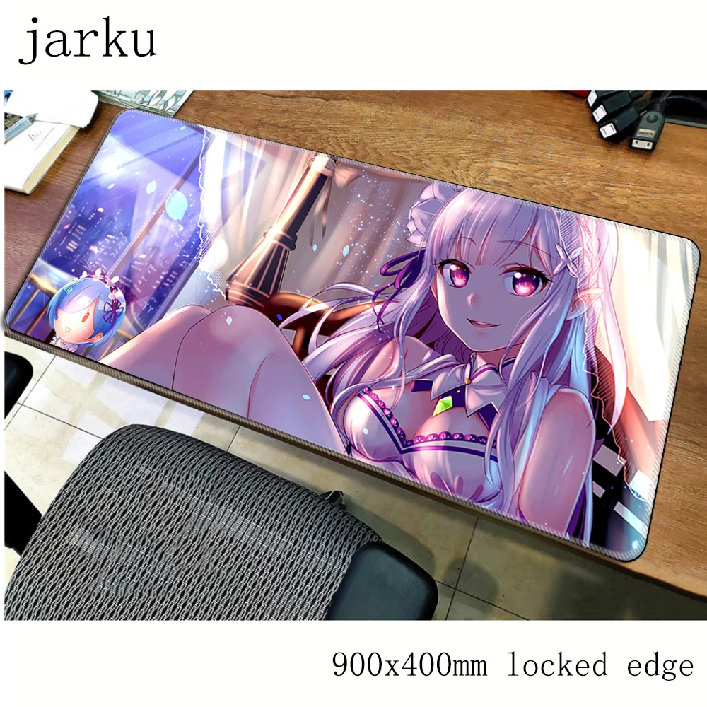 Re zero pad компьютерный коврик для мыши 900x400x2 мм большой толстый эргономичный гаджет